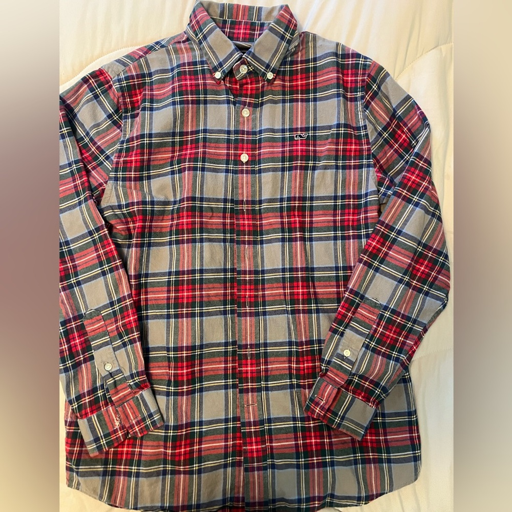 Vineyard Vines Christmas Flannel shirt